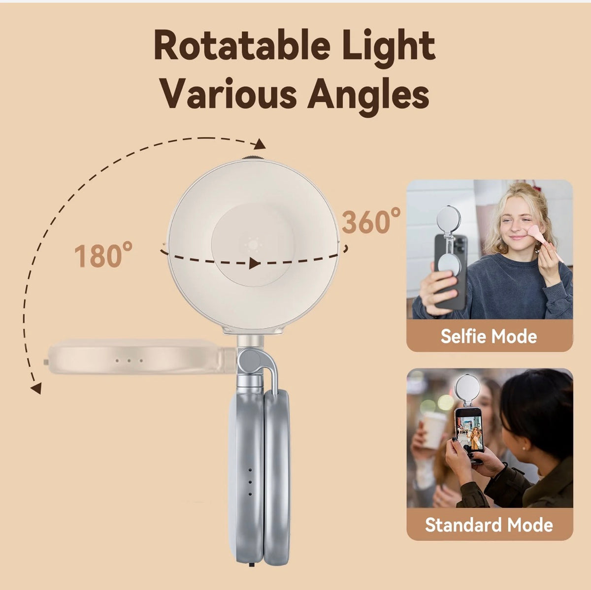 Telesin Magnetic Selfie Ring Light