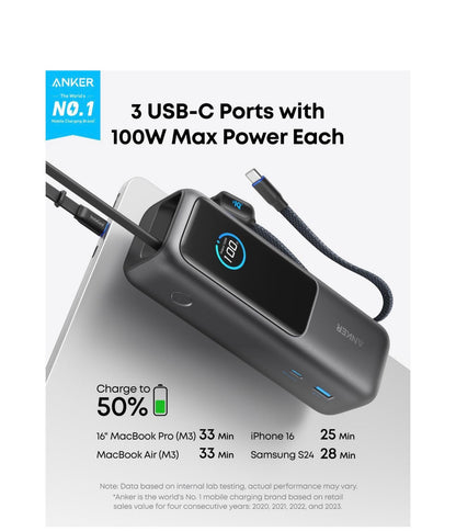 Anker Laptop 25000Mah 165W Powerbank Grey