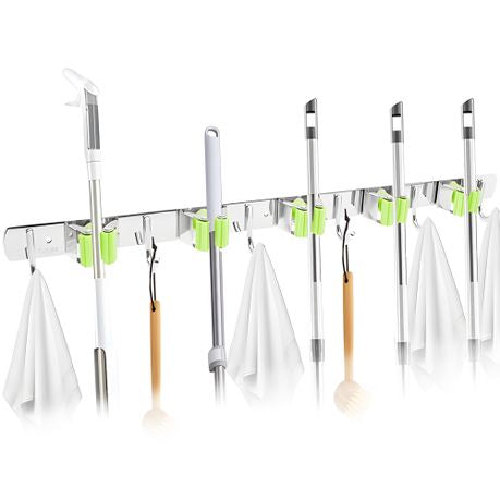 Mop & Broom Holder with Self Adhesive