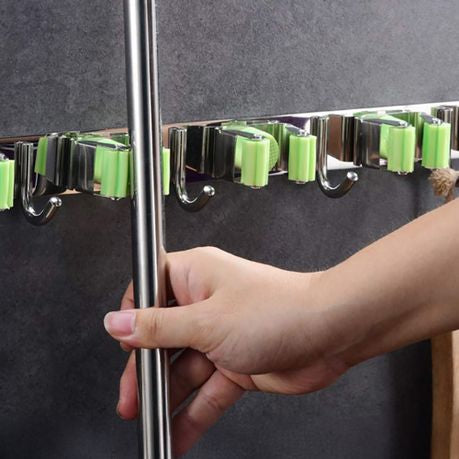 Mop & Broom Holder with Self Adhesive